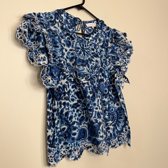 House of Harlow Ruffle Blouse size M - Picture 8 of 8